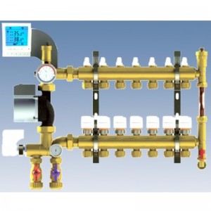 CDX20.1 ... centro di controllo della temperatura di miscelazione dell'acqua di riscaldamento a pavimento